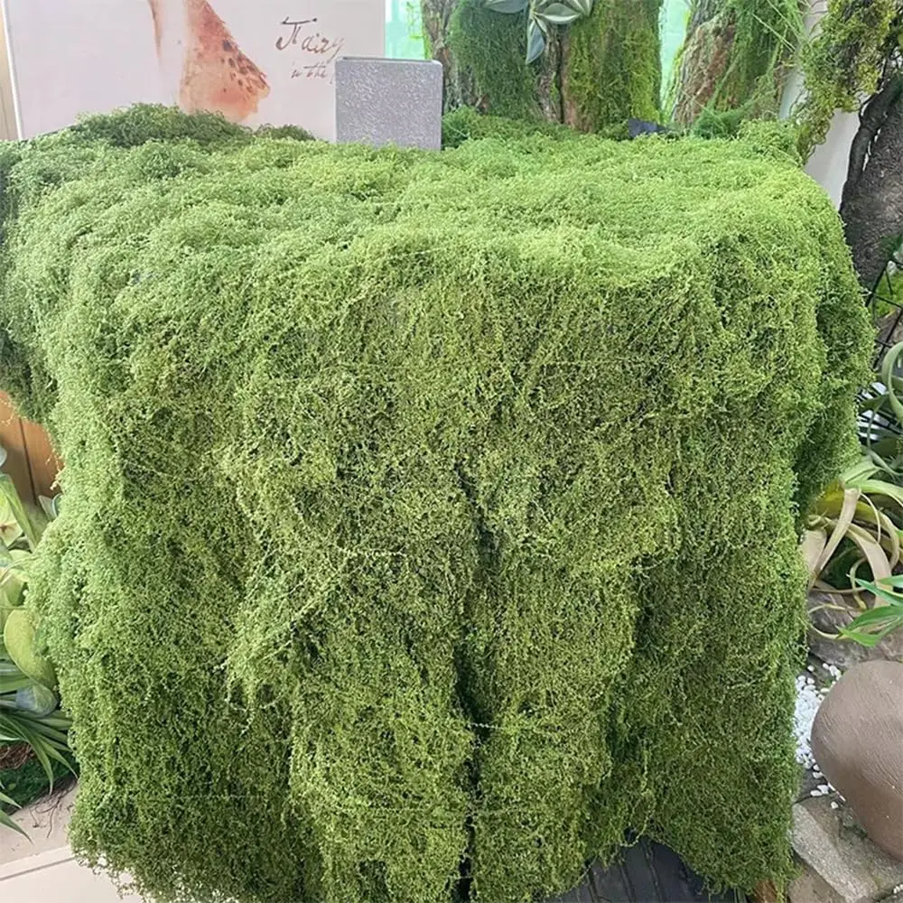 

Искусственный консервированный коврик из мха, листы зеленого мха, газонная дорожка для стола, ремесла, лесной декор, украшения для садовой вечеринки 1MX1M
