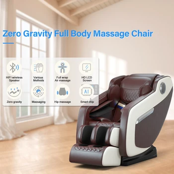 Image Massage Chair, Full Body Zero Gravity, Roller With Shiatsu Massage, 8 Automatic Massage Modes, Heater, Foot Massage