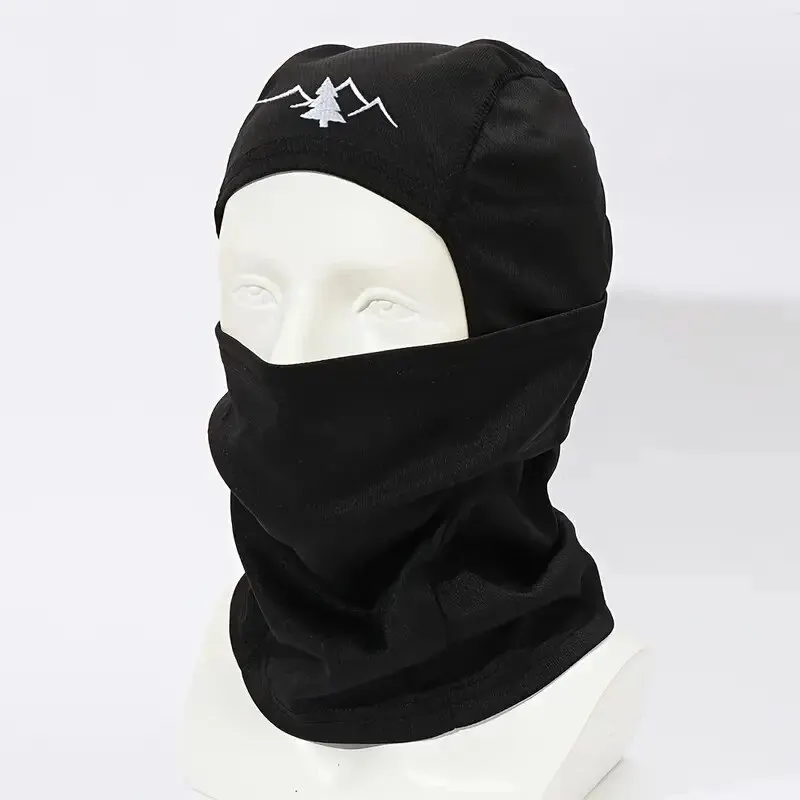 1pc Mountain Print Sports Pullover Hat For Outdoor Cycling, Dustproof Windproof Mask