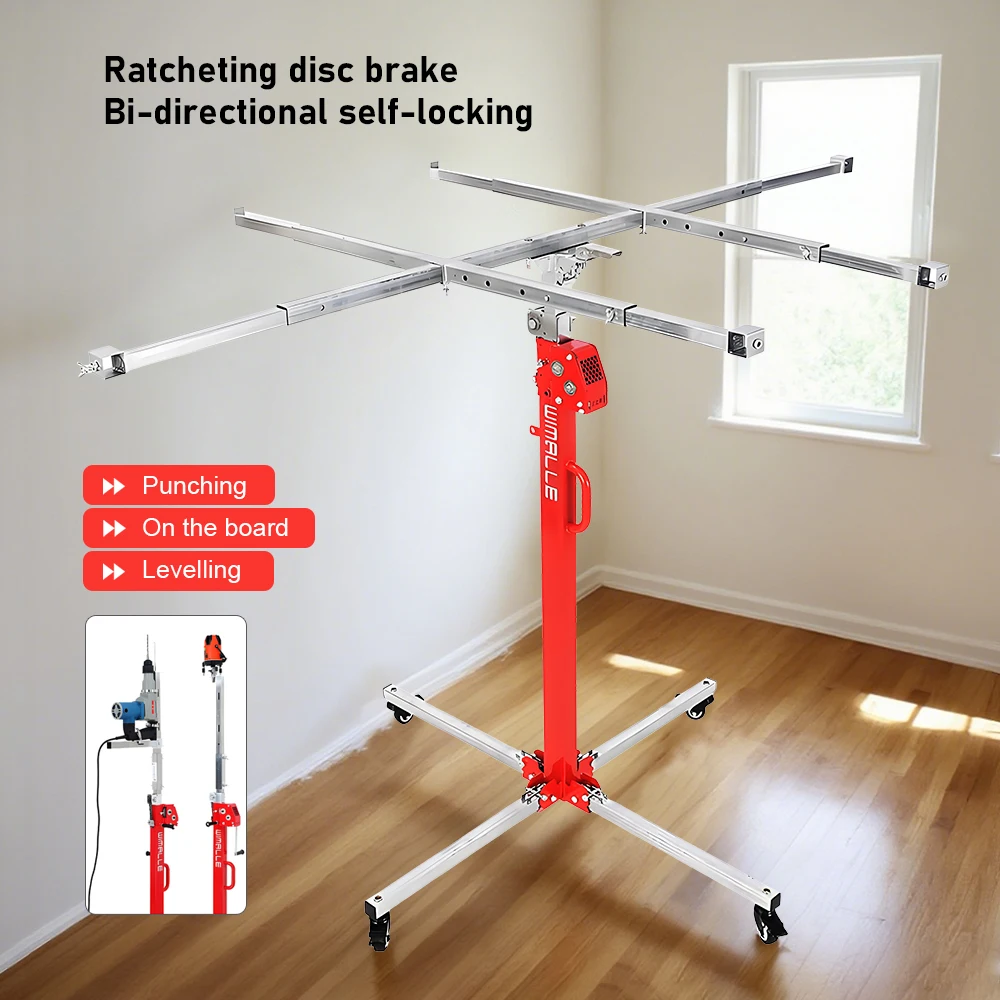 

Подъемник для гипсокартона, монтажный кронштейн для лампы с ручным управлением, подъемный держатель для мобильной подставки, небольшой кронштейн для пробивания отверстий на потолке