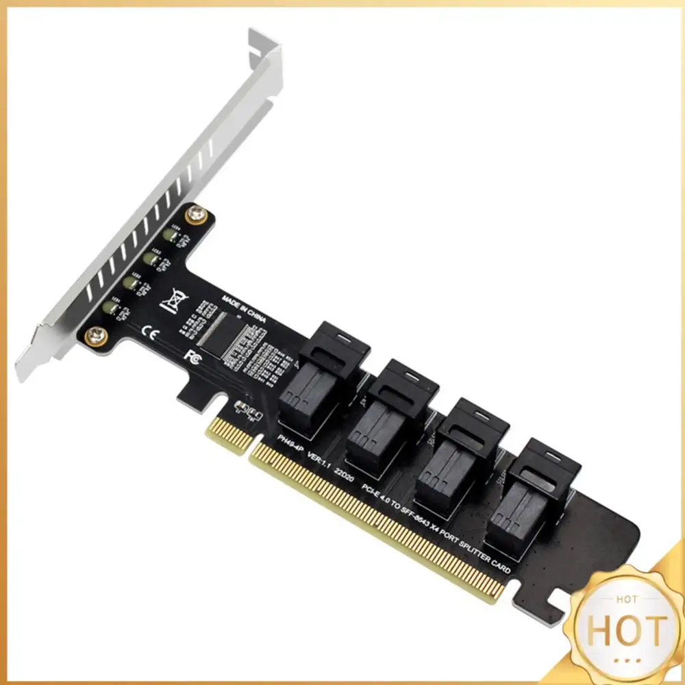 

PCI-E 16X To 4 Ports U.2 U2 Split Expansion Card PCI-E 16X To 4 Ports U.2 SFF-8643/8639 Split Card for Windows