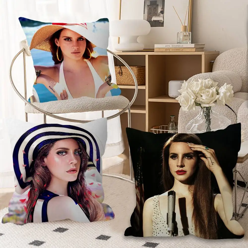 Lana Del Rey Hot Music Pillow Gift Home Office Decoration Bedroom Sofa Car Cushion Cover case 45x45