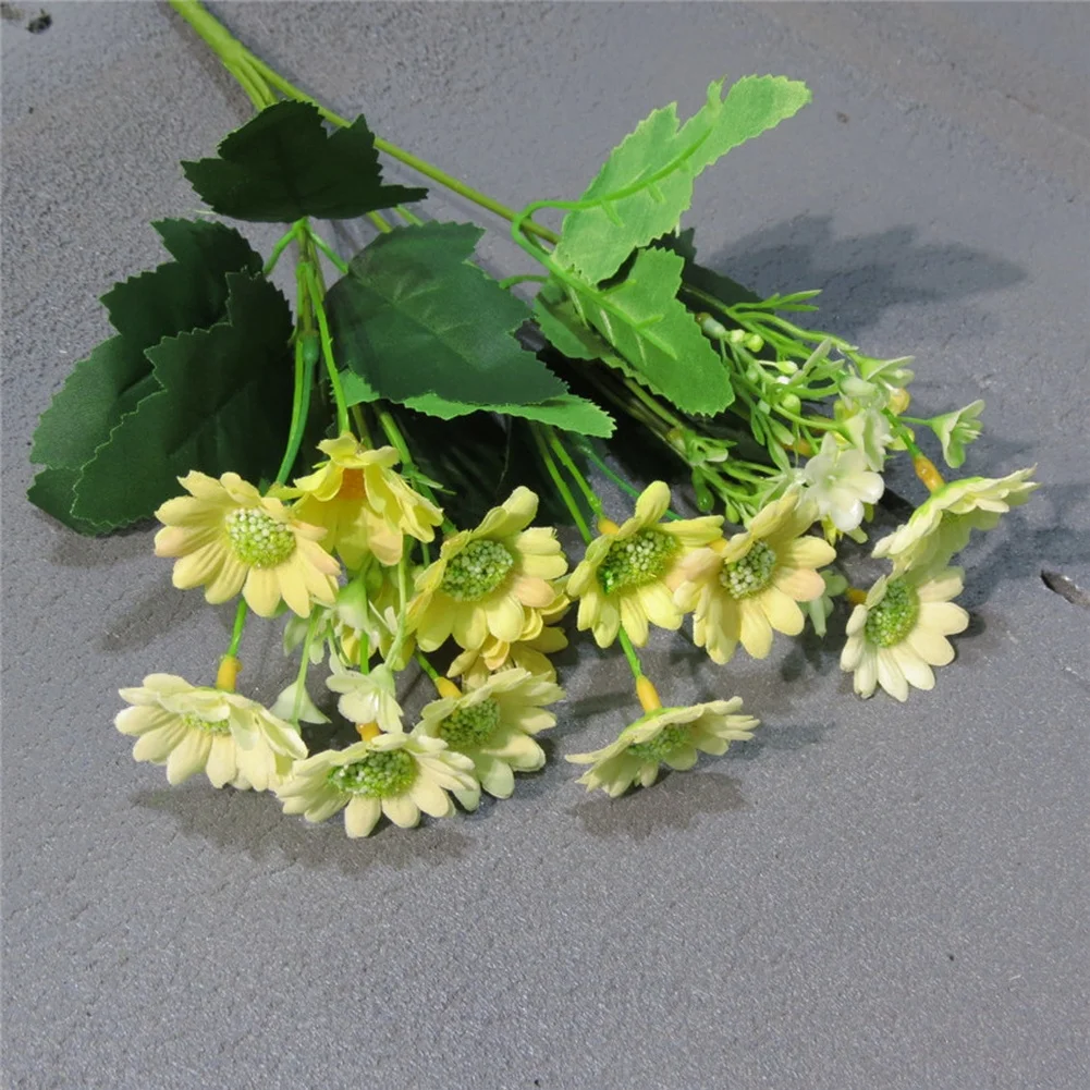 Artificial Daisy Flower Bouquet with Stems for Floral Design Practice Event Decoration and Creative For Home Projects