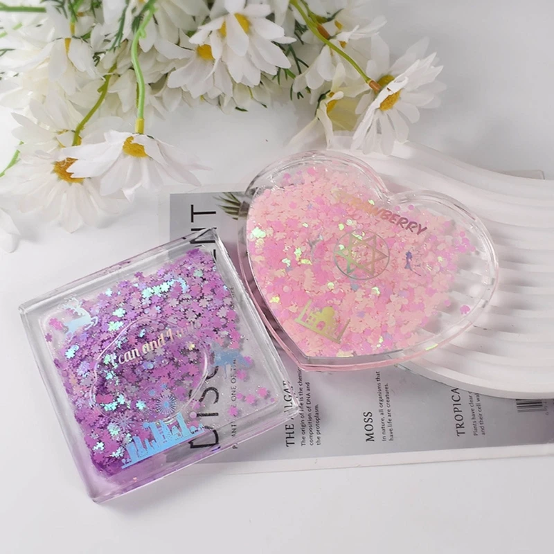 

Heart Round-star Silicone Resin Art Mold For Epoxy Diy Quicksand Frame Cup Mat Coaster Shaker Ideal Gift Christmas