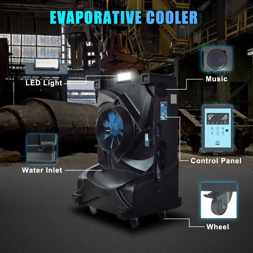 22000 Outdoor Open Camping Party Commercial Portable Evaporative Air Cooler Industrial Air Conditioner Desert Cooler