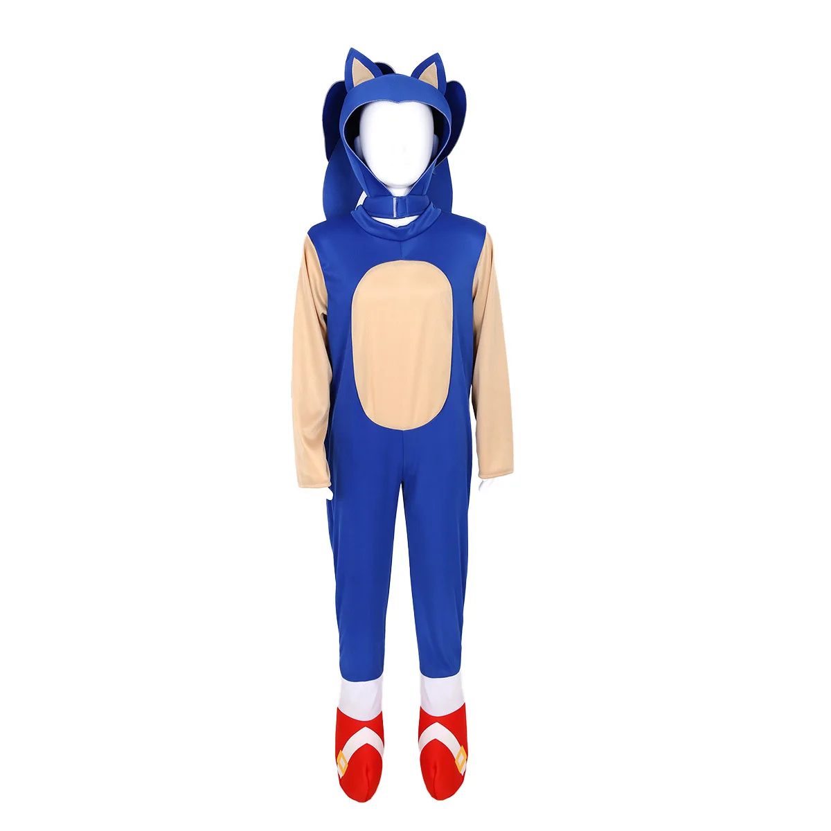 أزياء الأطفال التأثيرية من سلسلة Sonic Kid بدلة القنفذ أنيمي سونيك التأثيرية للأطفال أداء المسرح
