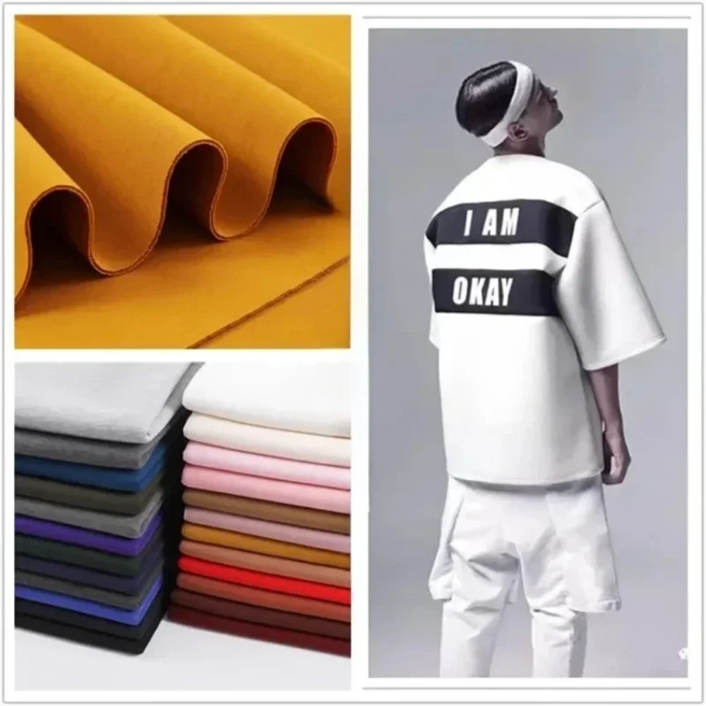 

Pure Cotton Thickened Space Cotton Fabric TR Interlayer Sandwiched Four Sided Elastic Clothing Design Diy Sewing Cloth By Meter