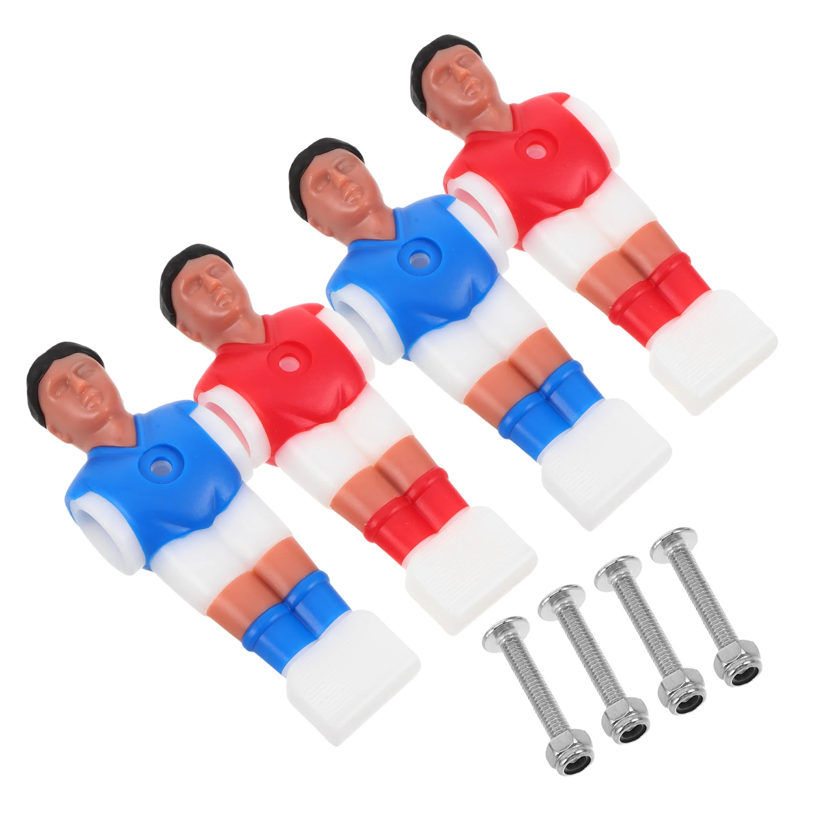 2 مجموعة 2 مجموعات فووسبالل لاعبين مجموعة دائم البلاستيك كرة قدم صغيرة لاعب التماثيل لطاولة كرة القدم استبدال أجزاء تنافسية