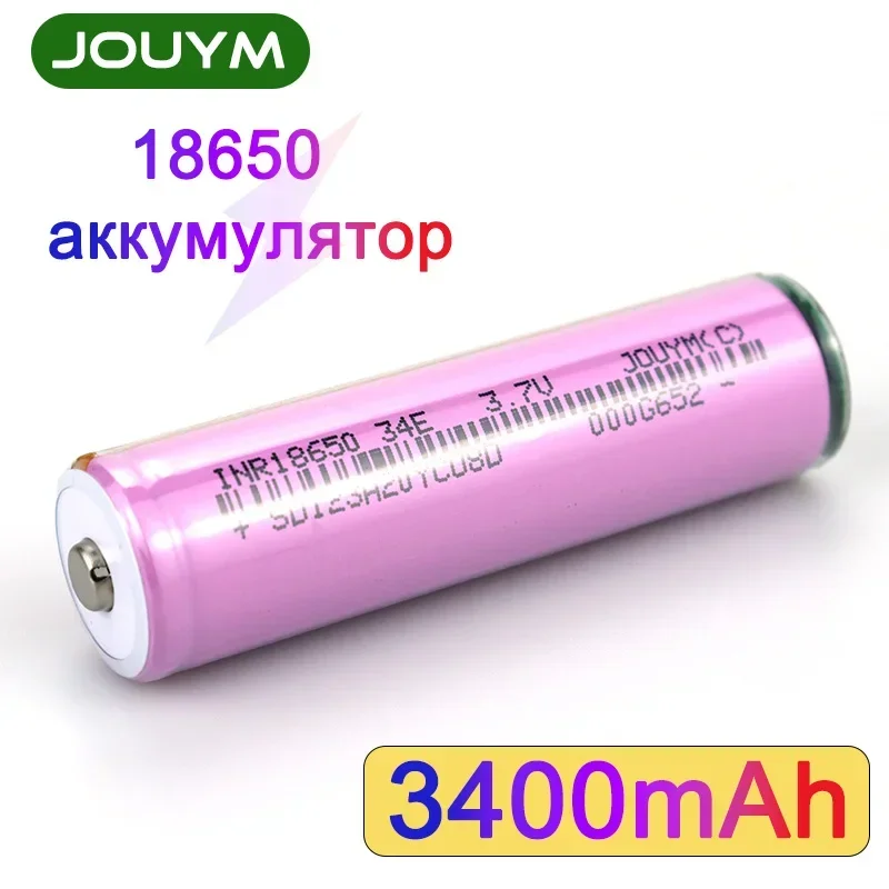 18650 Rechargeable Battery 3400mAh Li-ion Cell Protected with PCB for Headlamp Head Lamp Forehead Flashlight