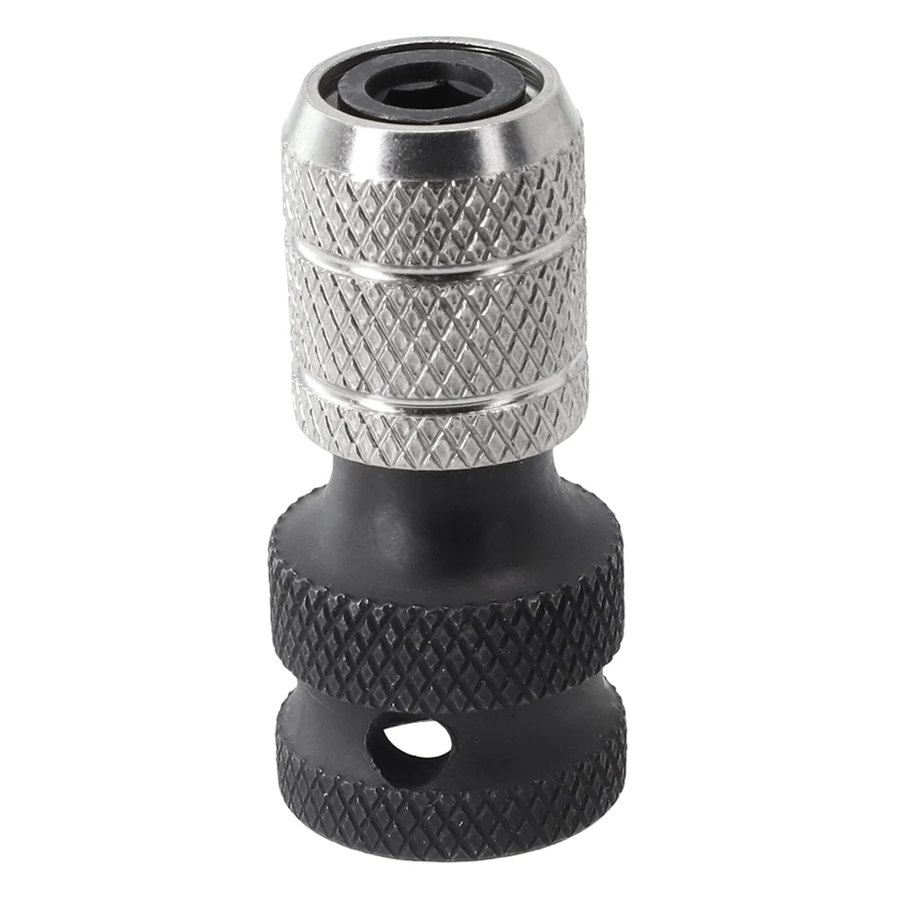 Hex Socket Adapter, 1/2 inch Drive to 1/4 inch Hex, Quick Release Design, Steel, Wear Resistant, Elegant Appearance