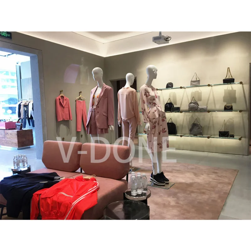 custom.Factory Direct Sale Made	 Clothing Store Display Stands Rack Shop Cash Counter Design clothing store racks