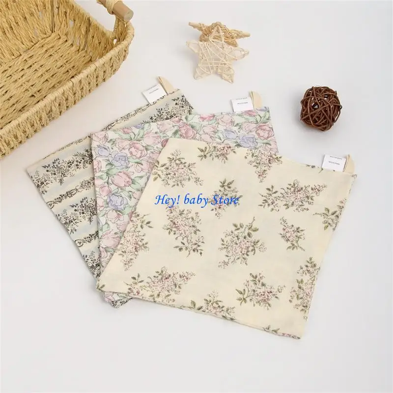 

Q1FE Baby Bibs Four Layer Newborns Towel 4 Layer Baby Bibs Multifunction Cotton Cloth Multiple Pattern for Infant Care & Daily