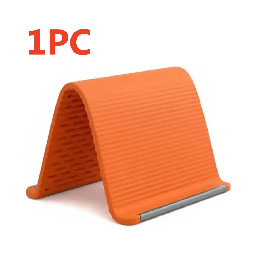 3/1PCS Flexibler, faltbarer Silikon-Telefonhalter, tragbar, verstellbar, MultiAngle-Desktop-Ständer für iPhone, Laptop, Tablet, Heimbüro