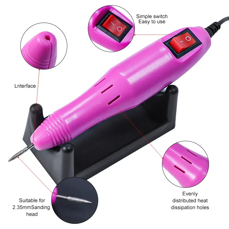 20000 rpm professionele nagelboormachine elektrische nagelvijl voor manicure nagels en teennagel manicure nail art pedicure vijlgereedschap