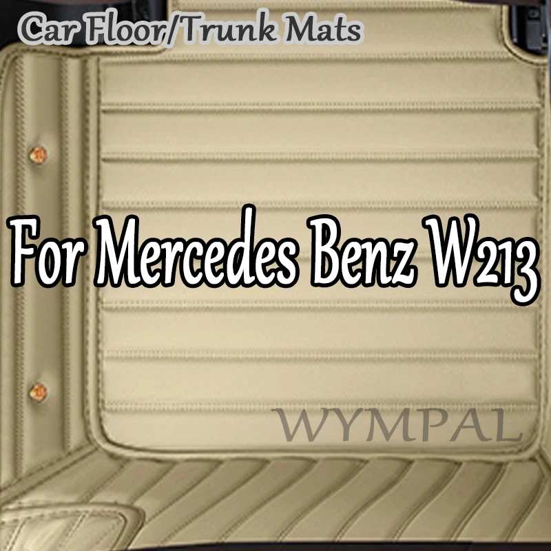 

Luxury Artificial Leather Custom Car Floor Mats for Mercedes Benz W213 E Class 2019-2022 Year Interior Details Car Accessories