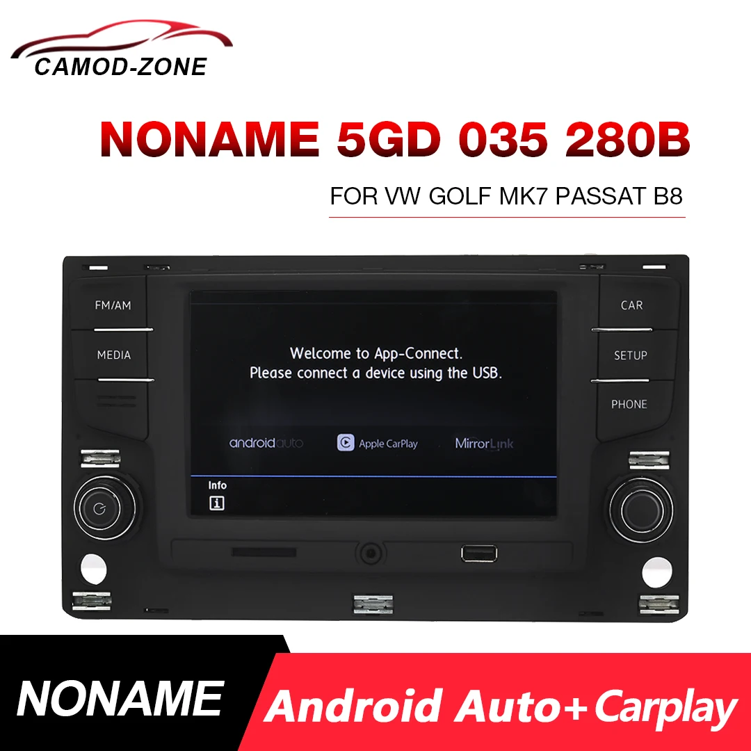 

Android Auto RCD280B NONAME Car Radio with Screen Carplay MirrorLink MQB MIB Auto Navigation for VW Golf MK7 PassatB8 5GD035280B