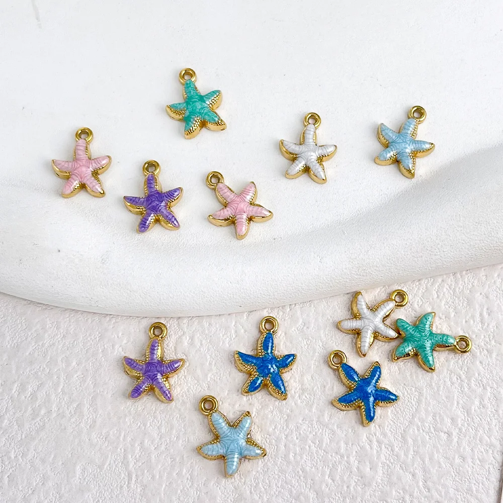 

Cordial Design, 50 шт., 12*15 мм, подвески из нержавеющей стали в форме морской звезды, фурнитура и компоненты для украшений, подвески для рукоделия, ручная работа # 196302