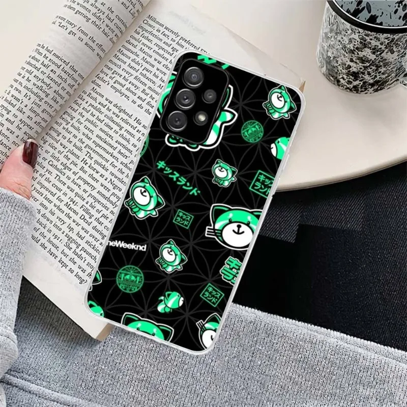 Weekend KissLand Mobile Phone Case for Samsung Galaxy S23 S22 S21 Plus Ultra A12 A32 A53 Clear Phone Cover Funda