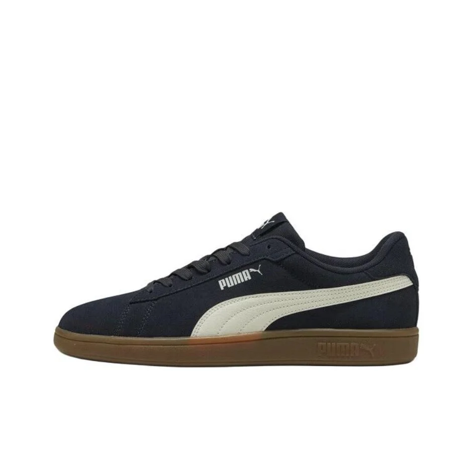 PUMA Smash 3.0 Split Cow Leather, Artificial Leather Breathable Low top Skateboard Shoes Unisex Blue White 390984-23