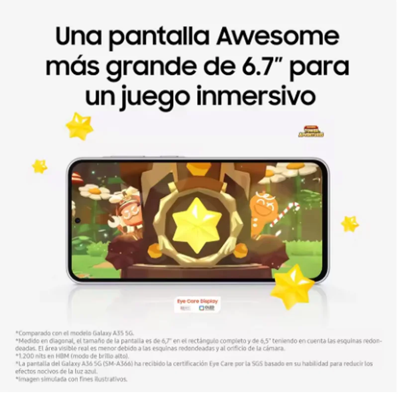 كاميرا سامسونج جالاكسي a36 5g - 8gb + 128gb 50mp شاشة 6.7 بوصة إصدار الاتحاد الأوروبي محفظة سامسونج خلفية زجاجية رفيعة بطارية 5000mah IP67