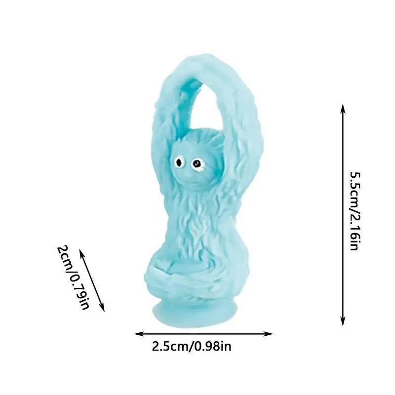 Soft Silicone Building Blocks Toy Animal Shape Suction Toy For Kids Stress Release Parent-Child Interactive Game Sucker Bath Toy