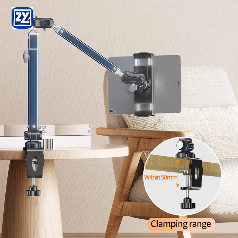 

360 Degree Rotating Desk Clamp Tablet Holder Stand Bed Holder Lazy Stand for Phones and Tablets
