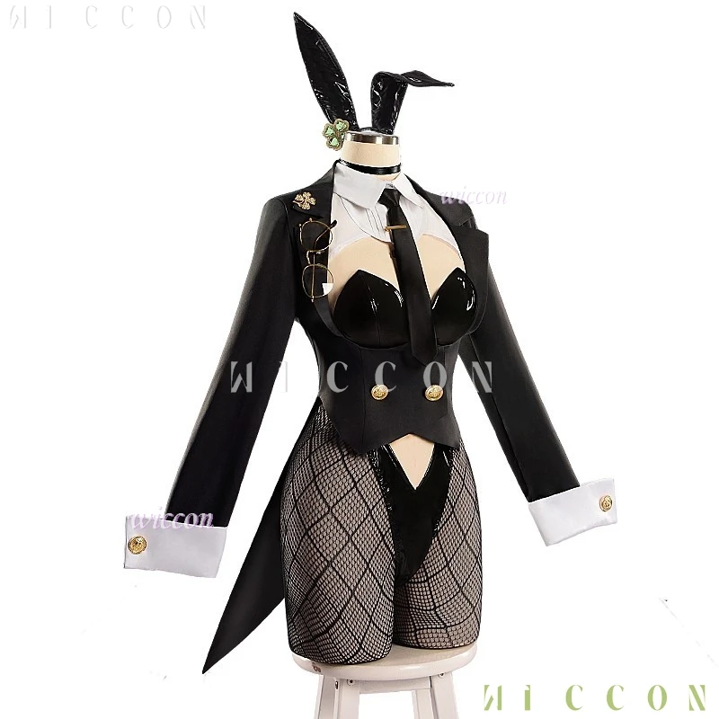 disfraz halloweeen Ade: Agent Bunny Girls Nikke Goddess of Victory Cosplay Halloween Costume Adults Black Outfits Expo