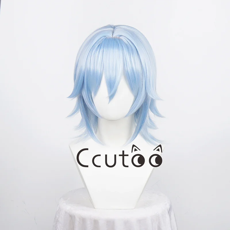 IDOLiSH7 Tamaki Yotsuba Cosplay Wig Blue Short Game Role Play Synthetic Hair for Carnival Halloween Costume Party Wigs