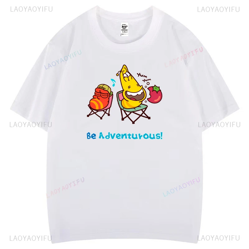 Funny Cartoon Larva Graphic T Shirts for Men Woman Pendant Gift for Fans Round Collar T Shirt Hip Hop Birthday Gifts Cotton Tops