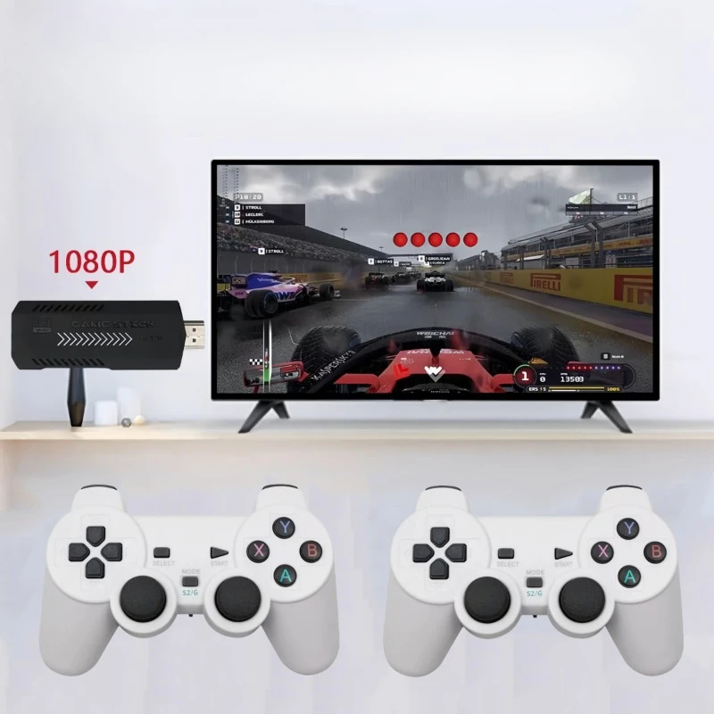 

X2 Retro Game Stick, Plug and Play Video Game Stick with 30,000 Games, 64G Retro Arcade Game Emulator Handheld Game Console 4K