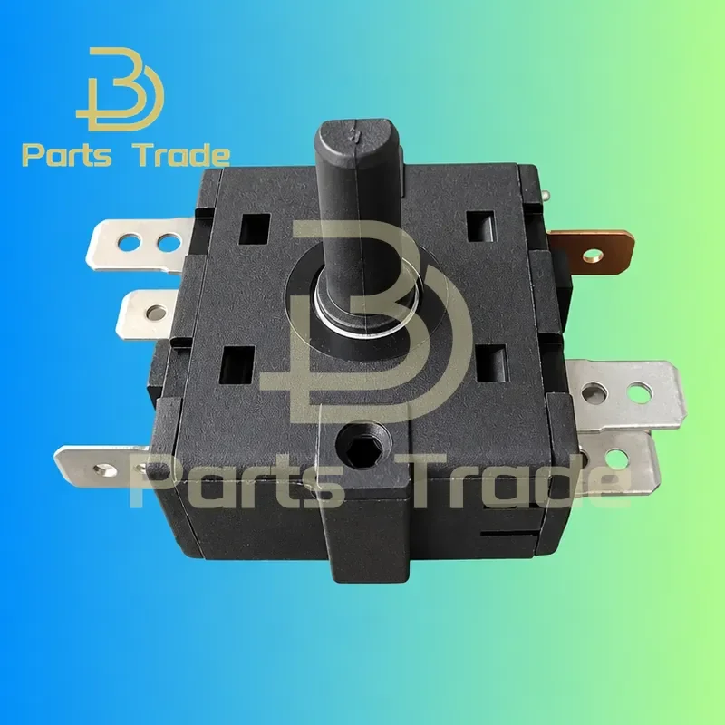 1PC KX44 Electric Heater Accessories 6 Pin Gear Switch for Oil Heater High Power Replacement Part