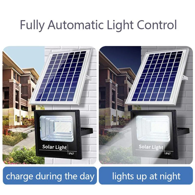 Solar Flood Lights Outdoor Waterproof Reflector Solar 54LED 102LED 170LED 250LED Solar Powered Spotlight With Remote Control