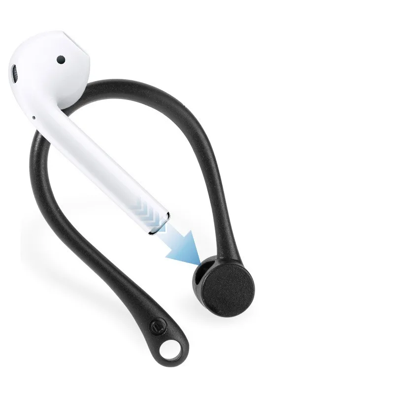 Gancho deportivo de silicona para la oreja para Apple AirPods Pro, auriculares Bluetooth, cable antipérdida, gancho para la oreja de silicona para Airpod 1 2 3