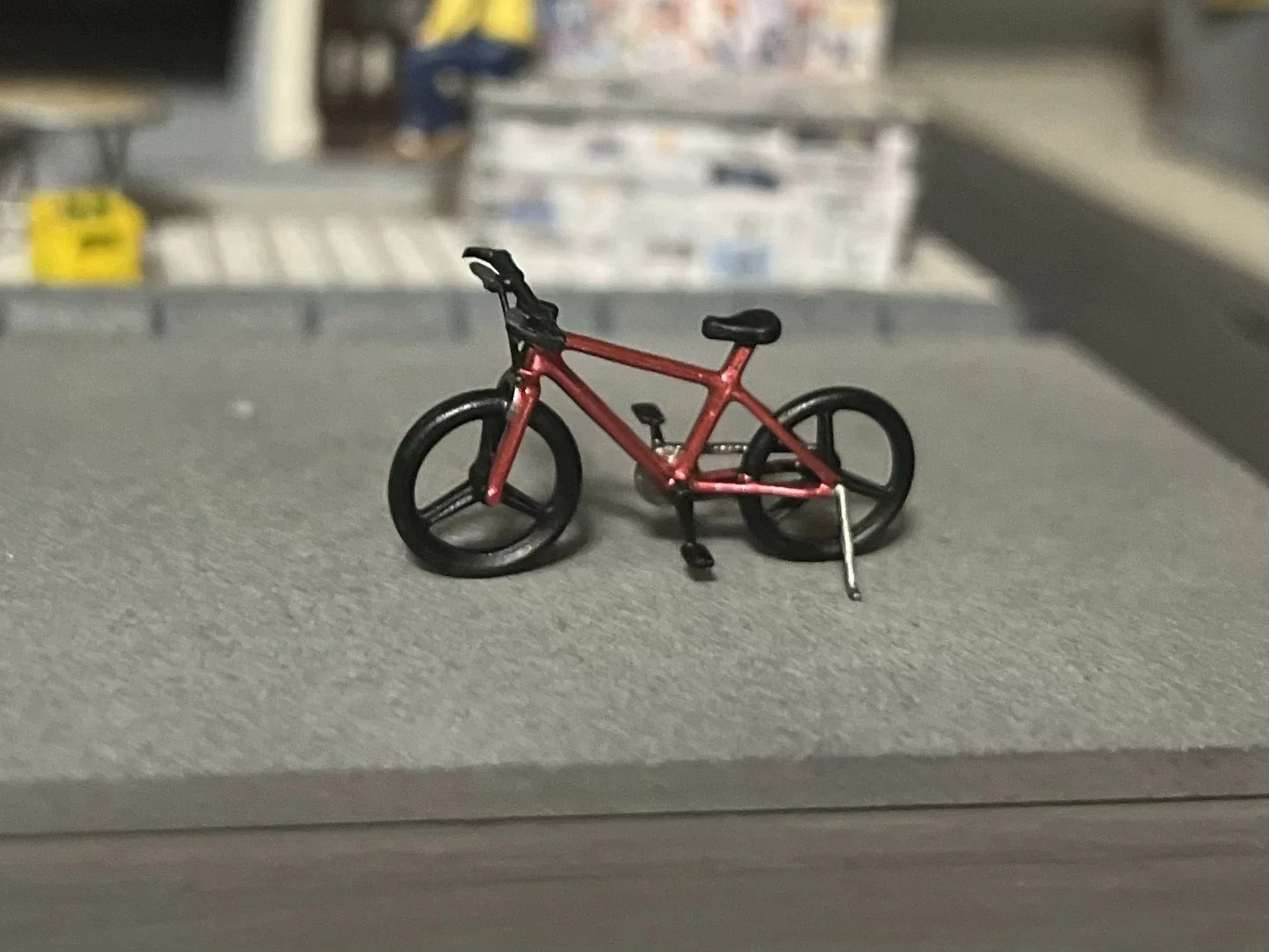 1/64 Bicycle Mini Bicycle Model Scene Accessories Ornaments