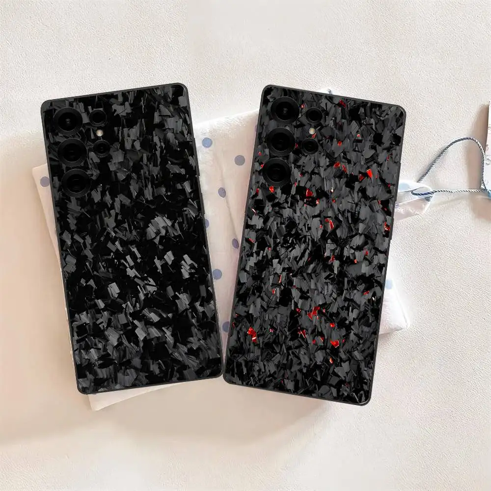

Forged Carbon Fiber Pattern Phone Case For Samsung S 24 Fe 25 Ultra Plus 20 Lite 21 30 22 23 24 22 Ultra 5G Fundas