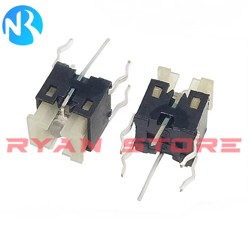 100PCS Iight Touch Switch 6*6*7 H Tactile Switches With LED Red White Blue Yellow Green 6X6X7 MM Microswitch/Key 6*6*7.2mm