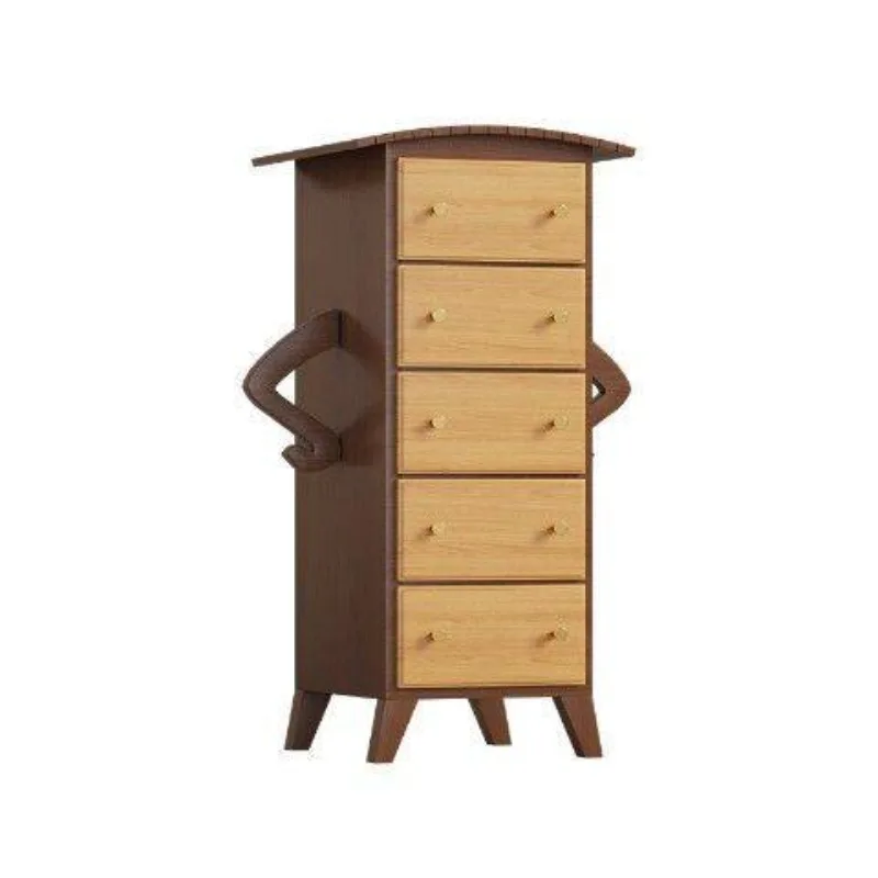 Solid wood chest of drawers, medieval side cabinets, retro creation cabinets