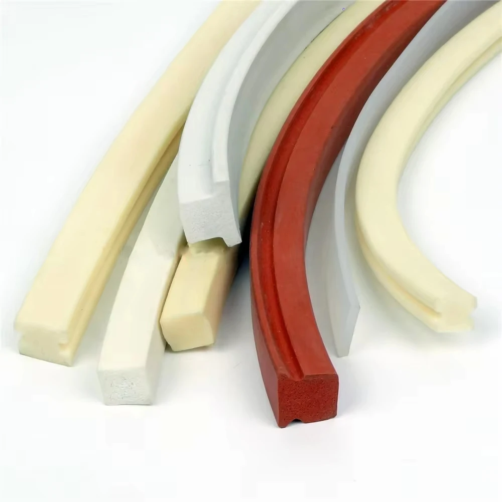 1M Hand Impulse Sealer Silica Gel Strips,High Temperature Resistant I Shape Square Sponge Strip