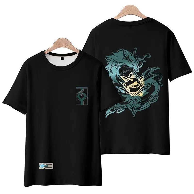 Honkai Star Rail Dan Heng Cosplay Shirt Summer Imbibitor Lunae 3D Print  T-shirt Fashion Party Streetwear Shirt Clothing