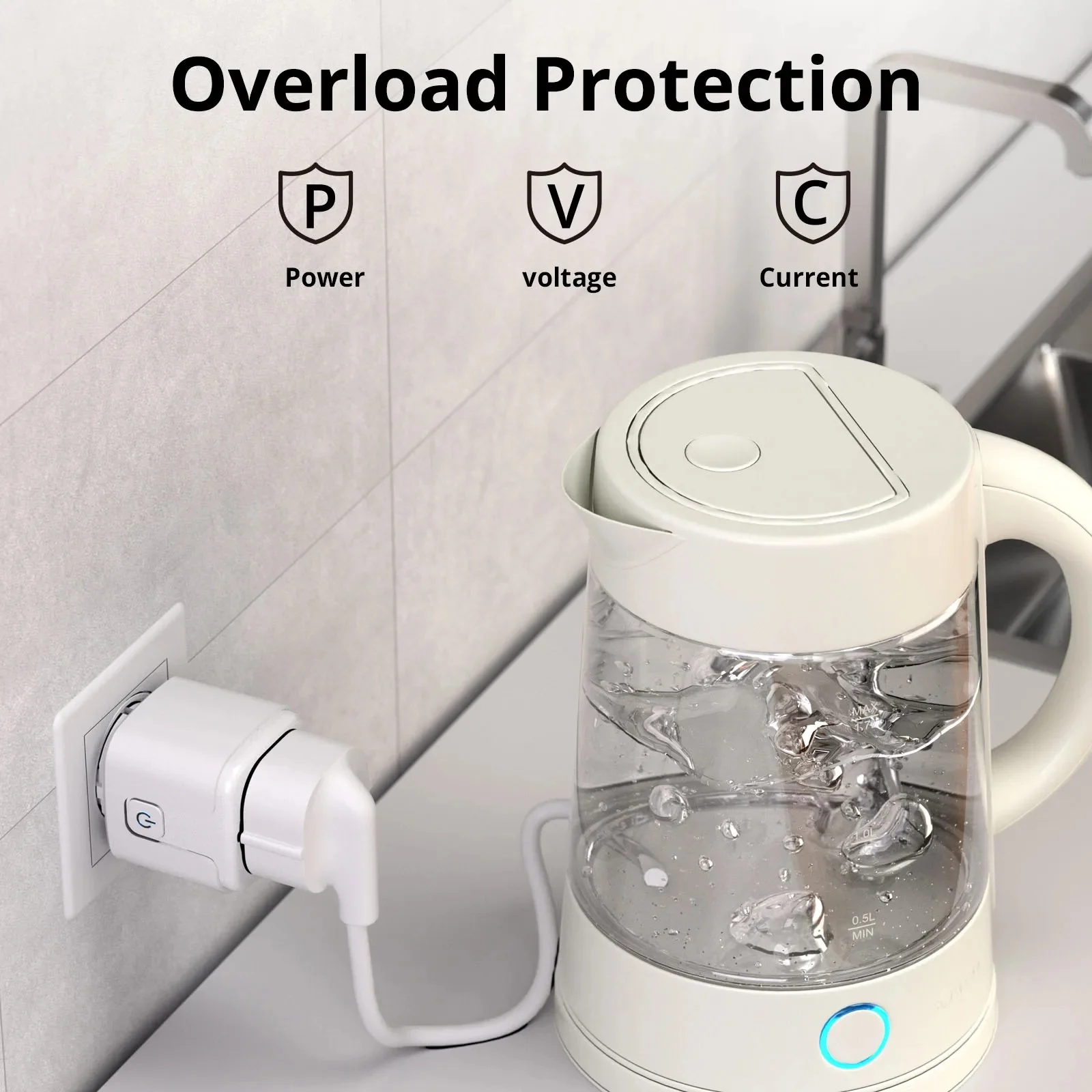 Control remoto inalámbrico WIFI enchufe inteligente UE compatible con Alexa