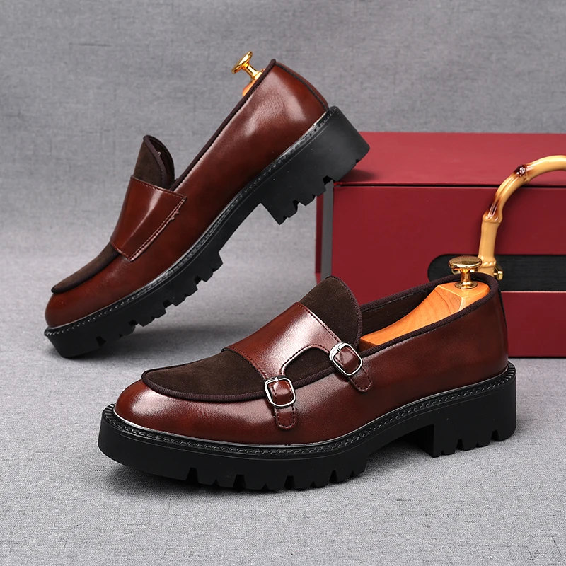 British Style Loafers Men's Th - Monk Strap Shoe review and price