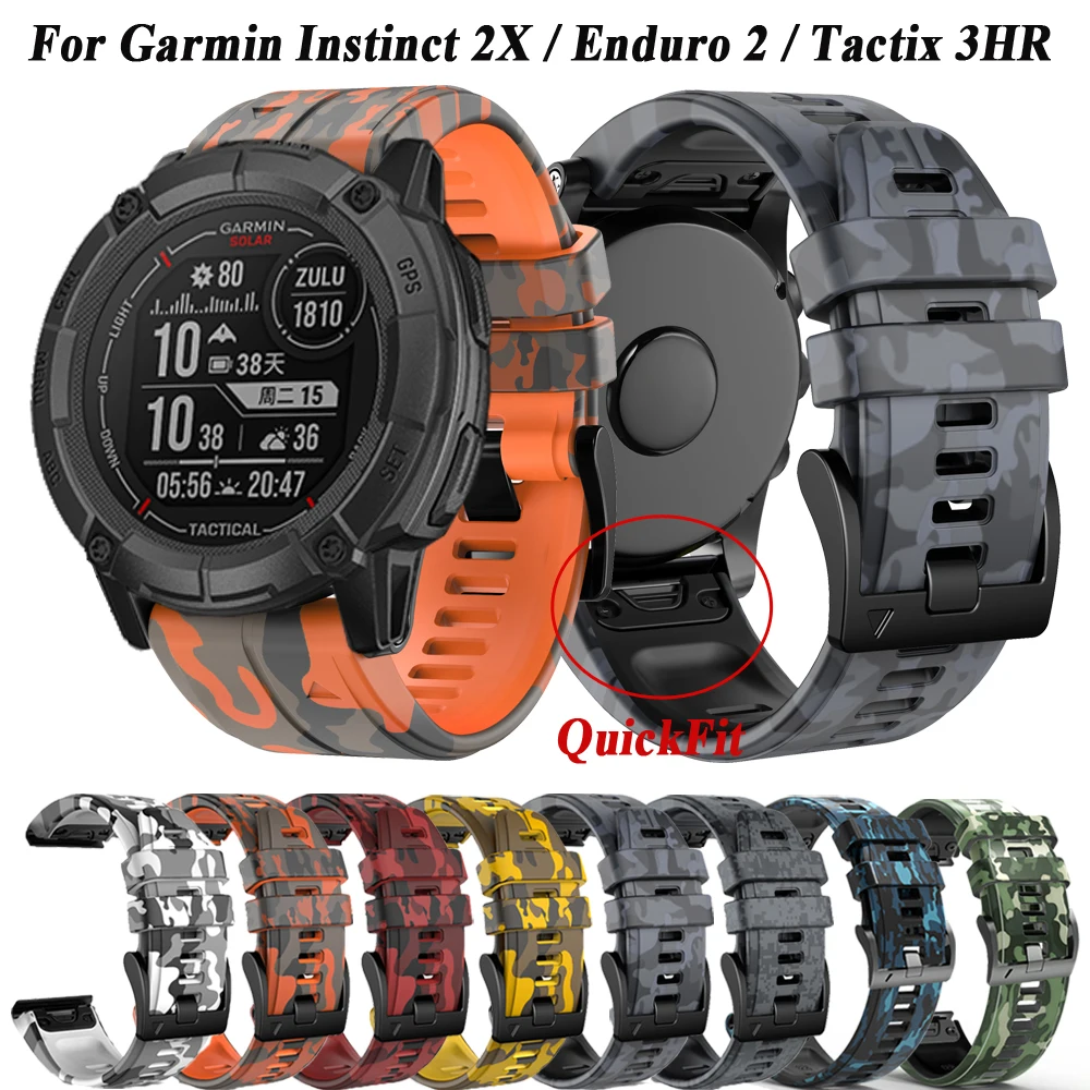 Garmin fenix 6、6x pro、5、5x plus、7、7x、epix 2、Tactix 3hr用のinstinct 2x Pickfitストラップ、スマートウォッチ