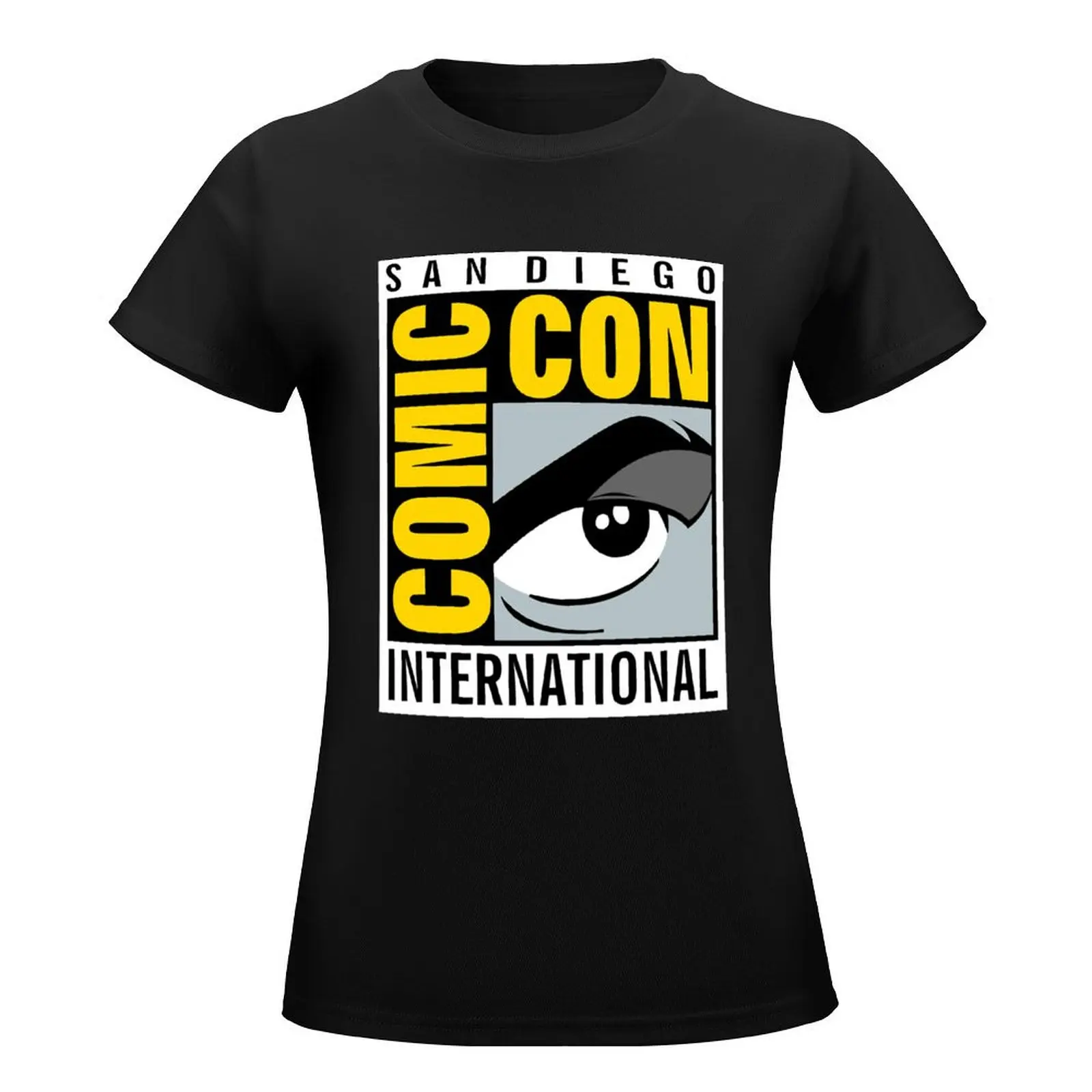 Comic Con No Border T-Shirt anime plain korean Women's clothes