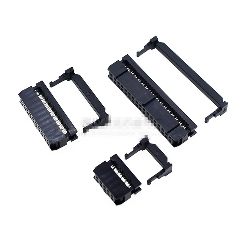 100Pcs FC-6P 6Pin 2.54mm ISP 3 in1 JTAG Socket Connectors For Flat Ribbon Cable