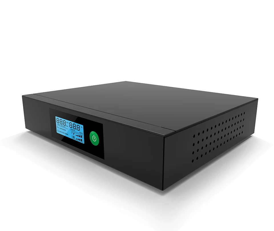 120W Portable DC UPS 9-12V 2200mAh Lithium Battery LCD Display PoE LAN Backup Power Compact Design For CCTV Router System