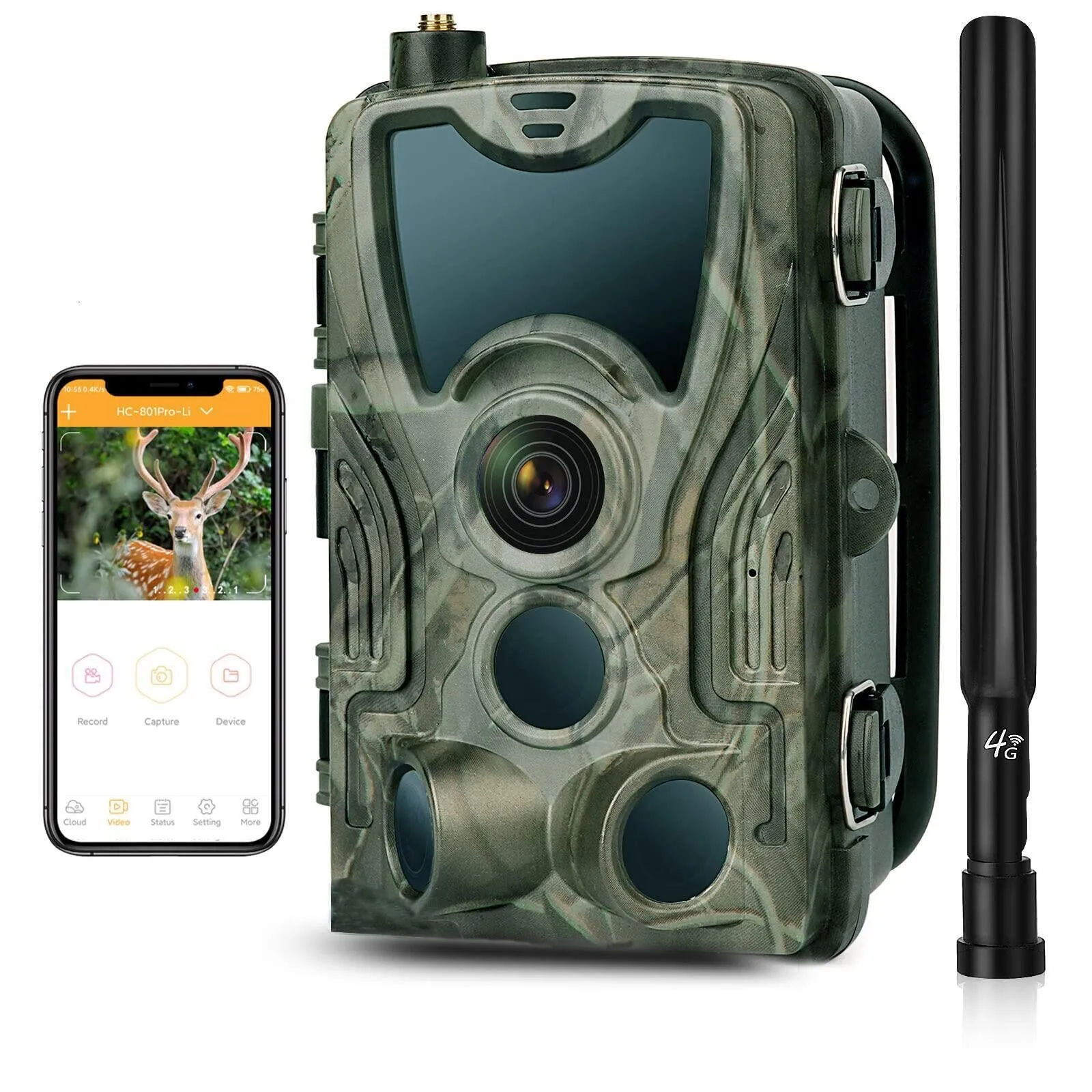 Cámara HC-801pro de fototrampeo 4K con conexión 4G y app móvil - imagen 4
