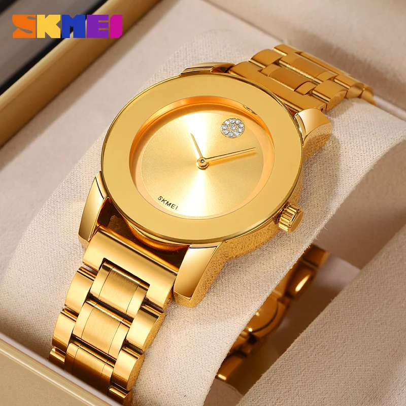 SKMEI Fashion Quartz Watch Mens Luxury Stainless Steel Strap Male Wristwatches Waterproof Time Clcok reloj hombre