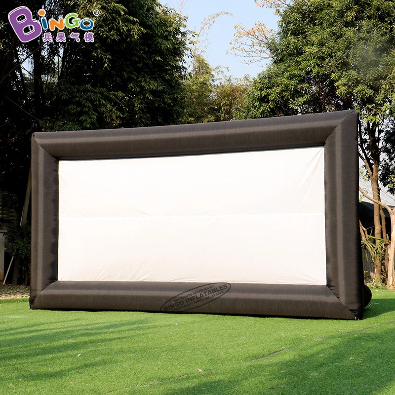 Free Shipping 4.5x1.7x2.5mH Inflatable Movie Screen For Open Cinema Customized Large Screen for Outdoor Advertising Screen Tent