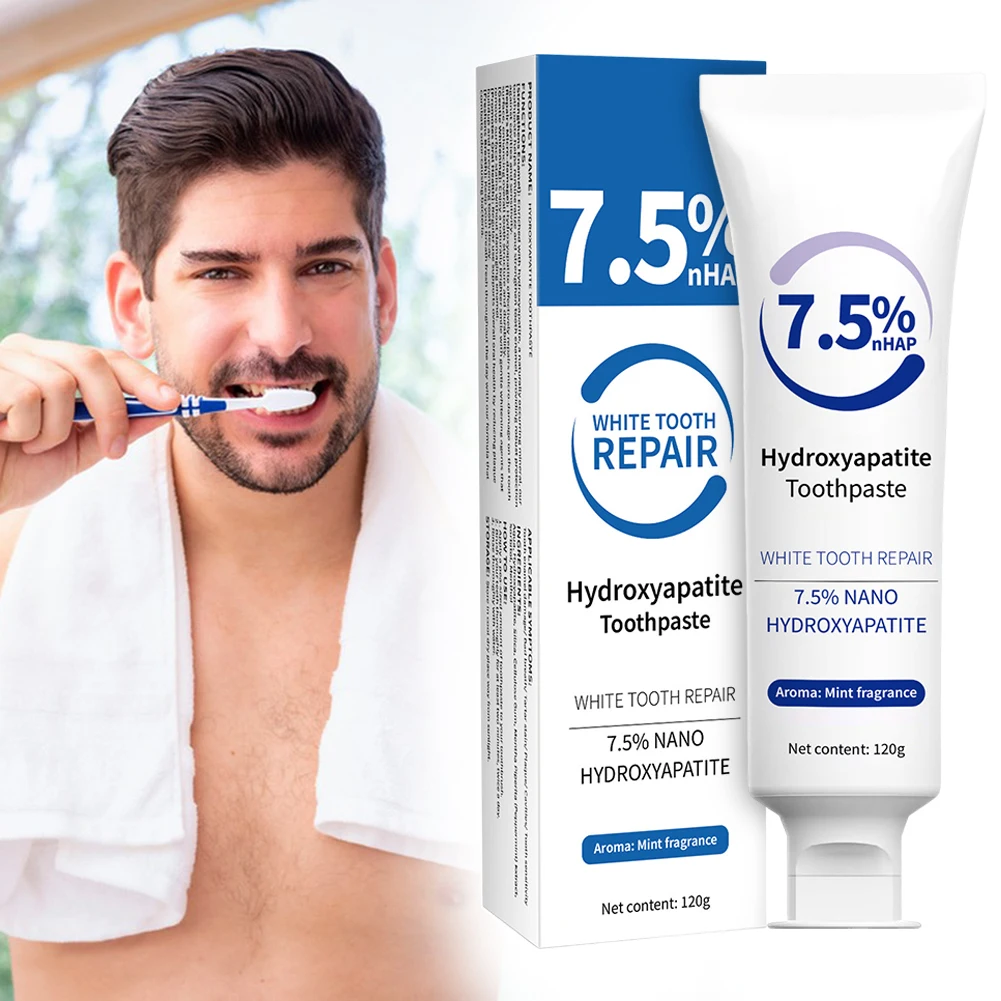 

120g Hydroxyapatite Toothpaste For Advanced Enamel Protection Freshing Breath Fluoride-Free Toothpaste,Whitening Tooth Paste