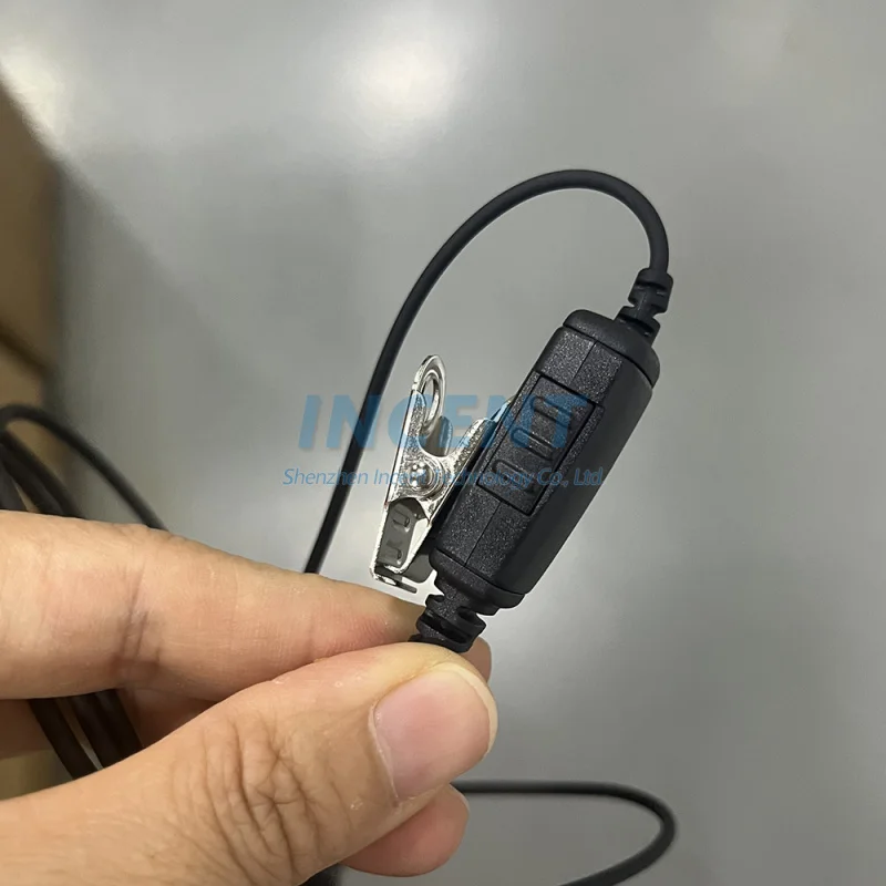 1 قطعة C شكل الأذن هوك سماعة سماعة سماعة المتكلم هيئة التصنيع العسكري PTT لراديو ايرباص EADS THR880i